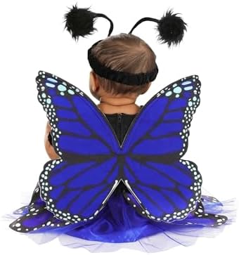 Fun Costumes Blue Butterfly Halloween Dress for Baby Girl
