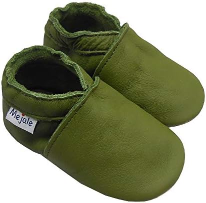 Mejale Soft Leather Baby Shoes for Crawlers and Walkers