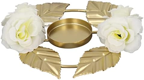 TITA-DONG Iron Golden Rose Candle Holder
