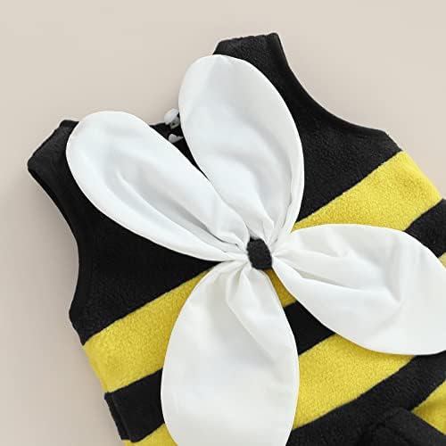 Madjtlqy Halloween Bee Costume for Baby 2pcs Set