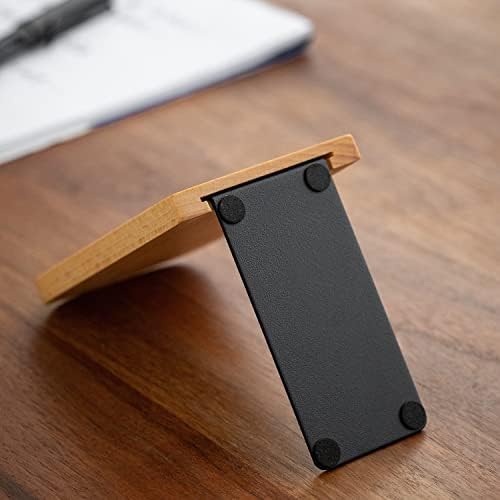 Muso Wood Book Ends for Shelves - Heavy Duty Beech Wood Pair