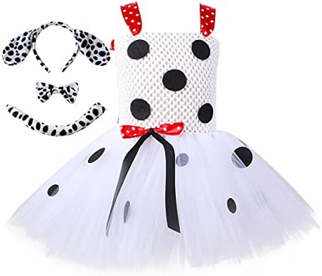 IMEKIS Baby Dalmatian Cow Costume with Ears and Bowtie