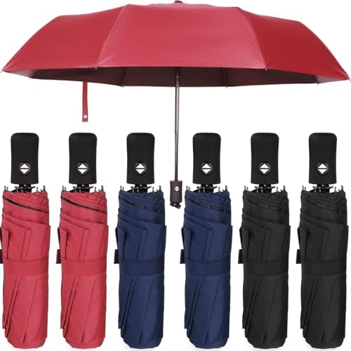 Jexine 6 Pcs Compact Automatic Umbrella Set 1
