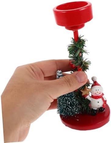 ETHZZLE Snowman Candle Holder Ornament for Christmas Decor