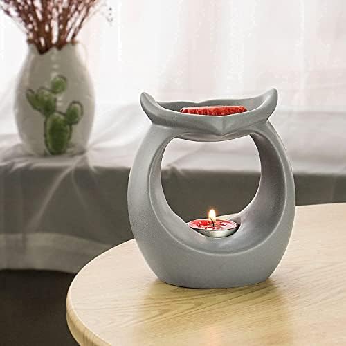 STAR MOON Owl Tealight Wax Warmer with Aromatherapy