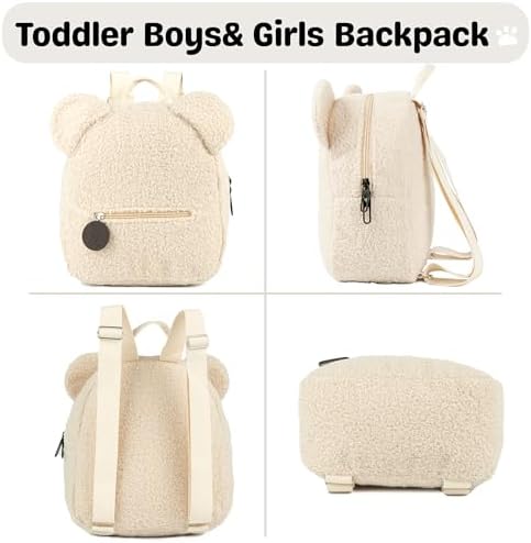 MT WORLD Plush Teddy Bear Backpack for Kids 1