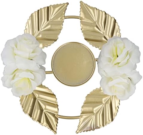 TITA-DONG Iron Golden Rose Candle Holder