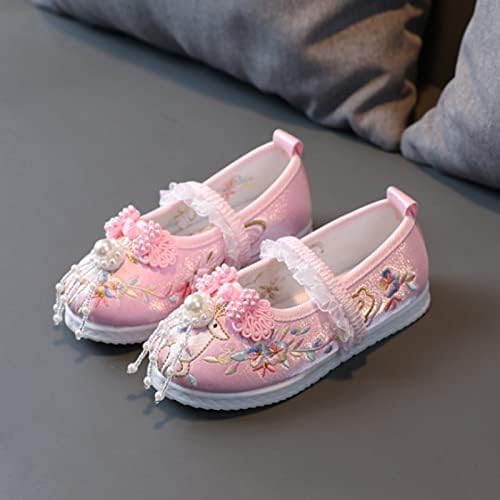 Handmade Baby Tennis Shoes with Embroidered Design