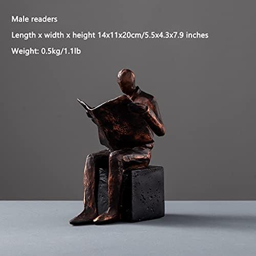 ZJDYDY Resin Bookend Metallic Character Design 55x43x79inch