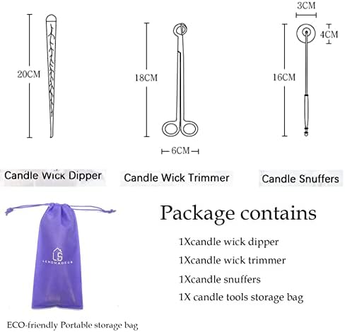 Lemonadeus 3 in 1 Candle Tool Set Rosegold