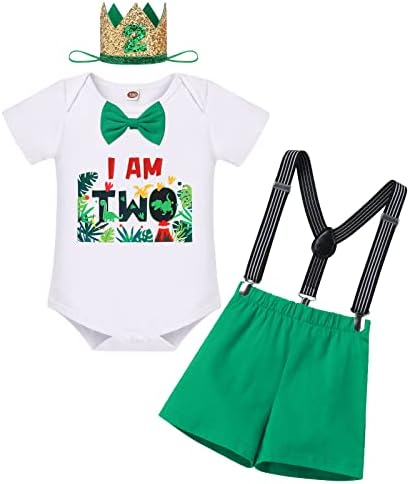 ODASDO Baby Boy 1st Birthday Jungle Safari Outfit Set