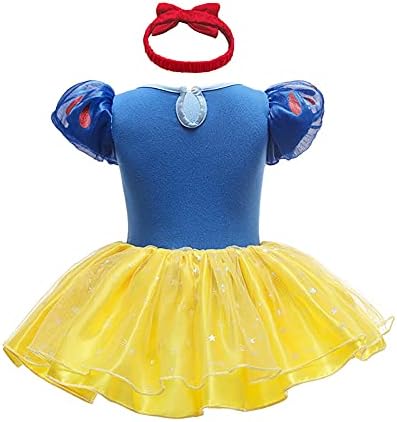 IBAKOM Baby Princess Dress with Headband 2PCS Set