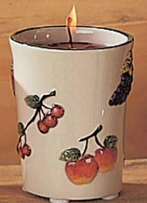 Colorful Fruit Oval Votive Holder