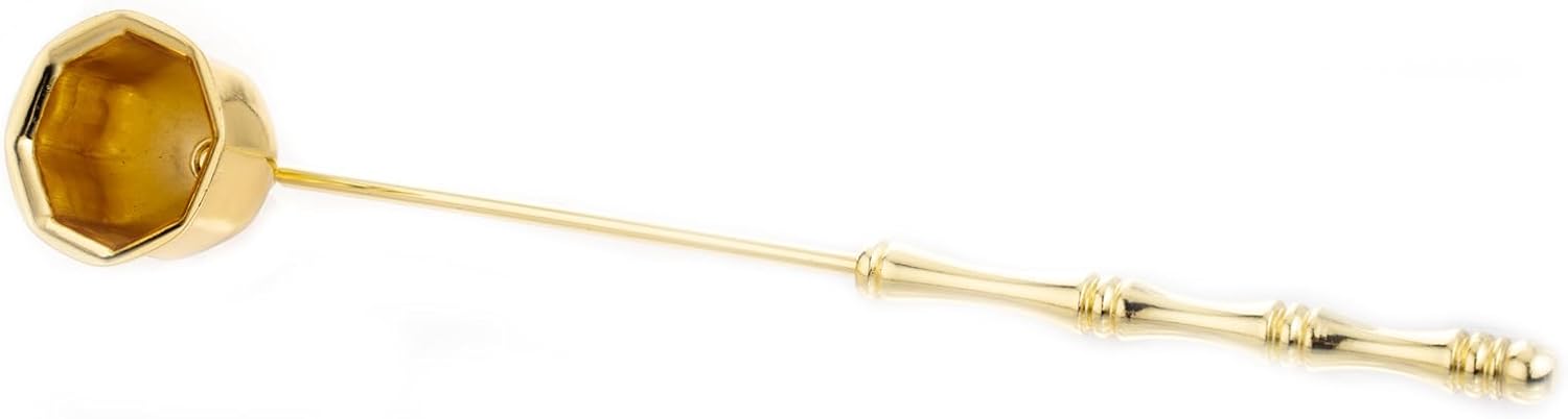 Stainless Steel Golden Candle Snuffer with Long Handle Gift Box