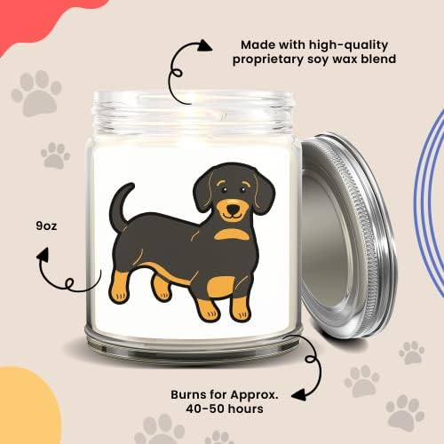 1OAK Lavender Candles - 9oz Jar Candles for Dog Lovers