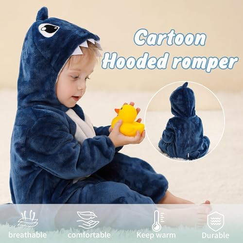 MICHLEY Baby Hooded Romper Animal Costume for Halloween 2-36 Months