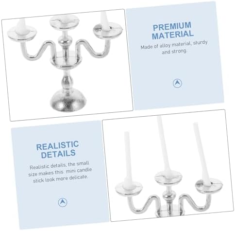 Mini European Candlestick Holder for Doll House