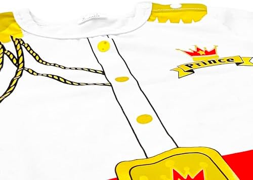 Baby Prince Costume Jumpsuit with Gold Crown