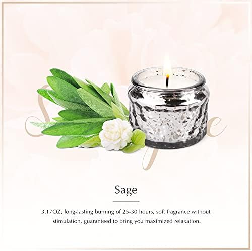 EIysee Romantic Candles - Sage Sea Salt Scented Jar Candles