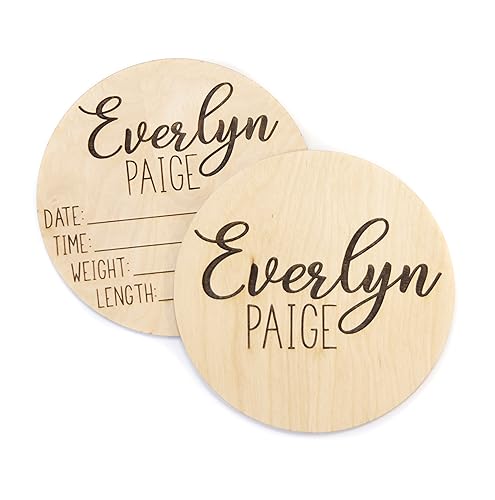 Personalized Double Sided Baby Announcement Sign for Hospital 1