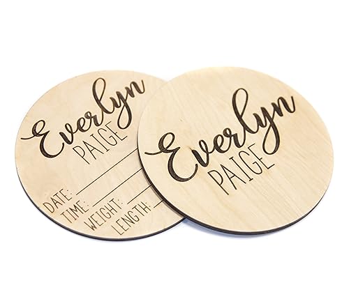 Personalized Double Sided Baby Announcement Sign for Hospital 1