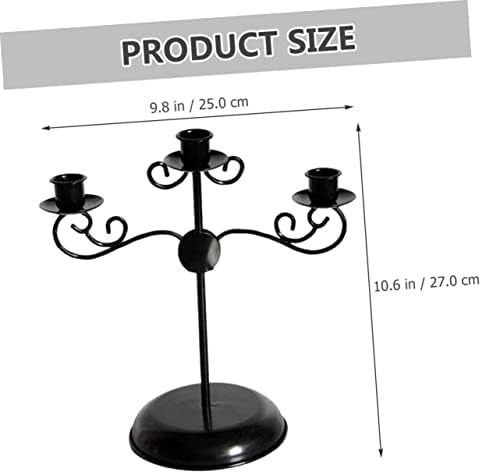 Gothic Metal Candlestick Holder for Dinner Table Centerpieces