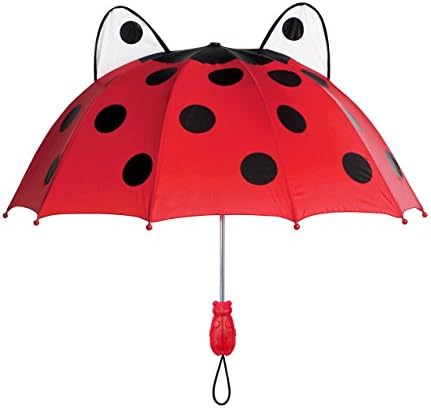 Kidorable Red Ladybug Stick Umbrella for Girls 1