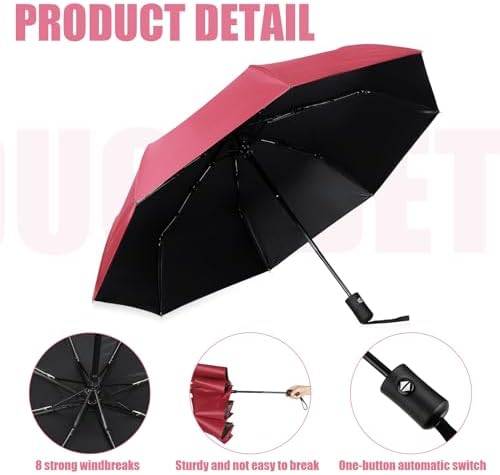 Jexine 6 Pcs Compact Automatic Umbrella Set 1