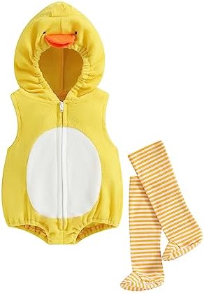 Madjtlqy Halloween Flamingo Costume Romper for Toddler Babies