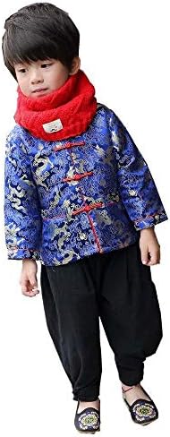 Little Boys Dragon Tang Coat Long Sleeve for Festival