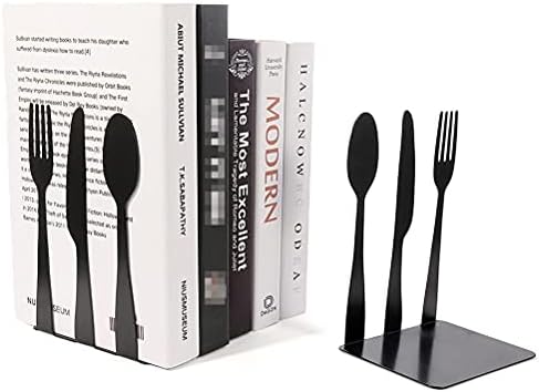 Pissente Cookbook Bookends 2 pcs Metal Book Stoppers