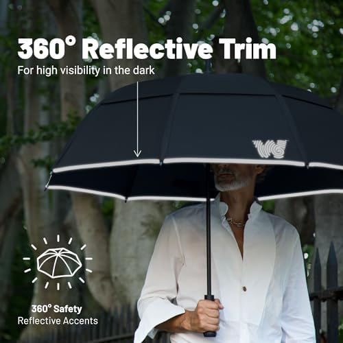 Weatherman Windproof Stick Umbrella 55 MPH Resists