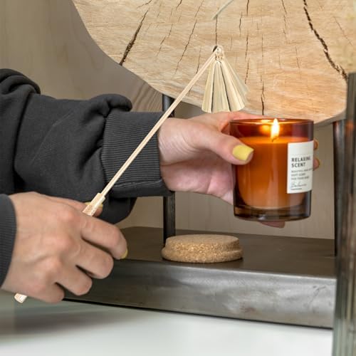 Angoily Candle Snuffer Wicks Fire Extinguisher Metal Set