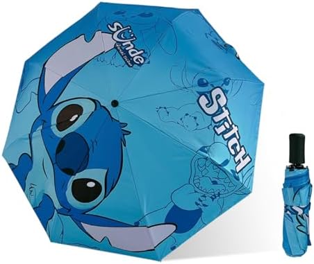 Cute Cartoon Folding UV Umbrella for Rain and Wind