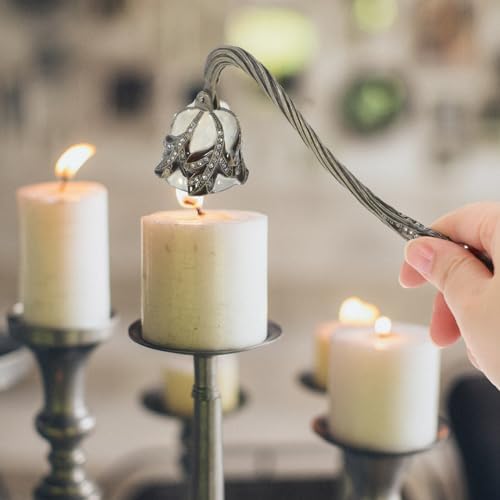 Alipis Retro Metal Candle Snuffer Holder
