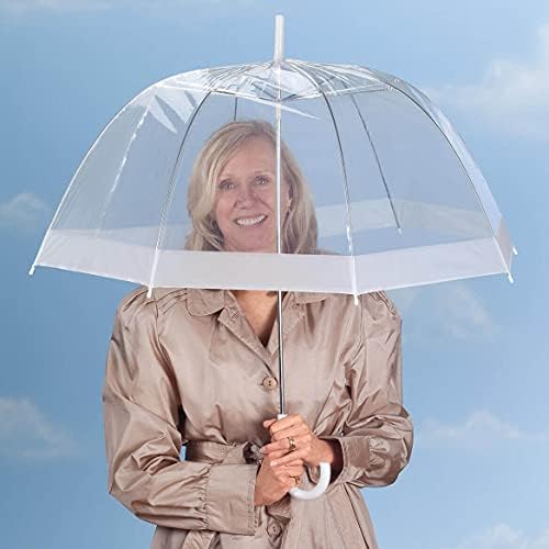 Miles Kimball Clear Dome Umbrella Set of 2