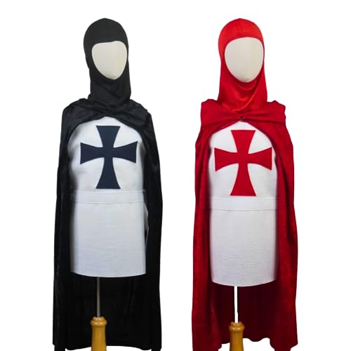 Teatots Party Planning Deluxe Knight Templar Costume Set Black Boys