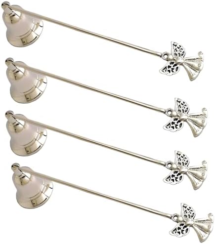 Silver 9 Inch Angel Candlesnuffer Set of 4