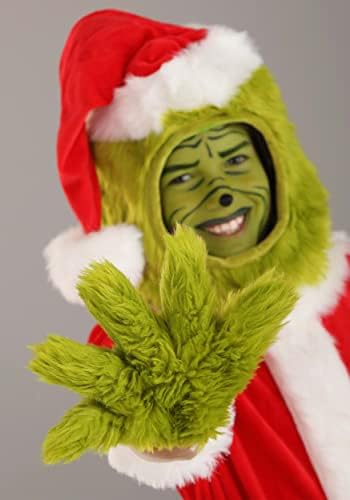 Elope The Grinch Santa Open Face Costume for Kids 1