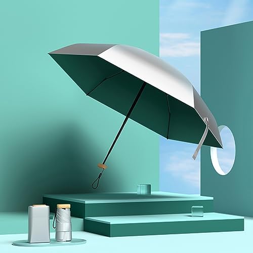 Moorrlii Mini Travel Folding Umbrella - UPF 50 UV Protection