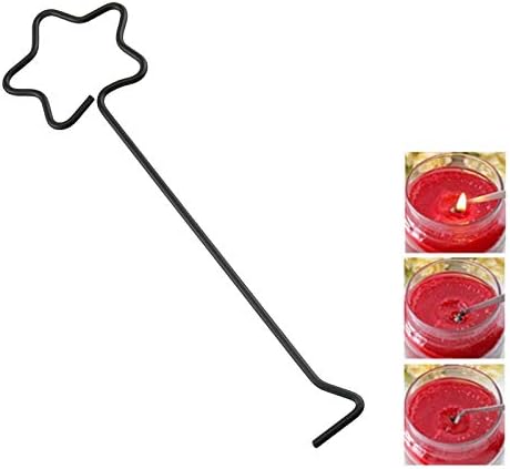 HJ Garden 2PCS Star Candle Hooks Black