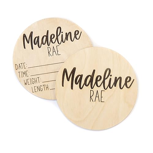 Personalized Double Sided Baby Announcement Sign for Hospital