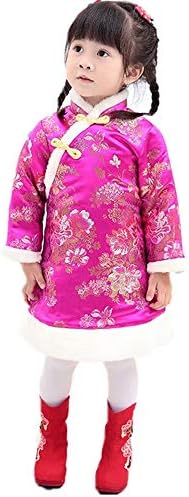 Baby Girls Qipao Dress Traditional Chinese Cheongsam Costume for New Year