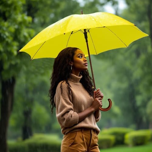 SoulRain 48 Arc Classic Wood Handle Umbrella