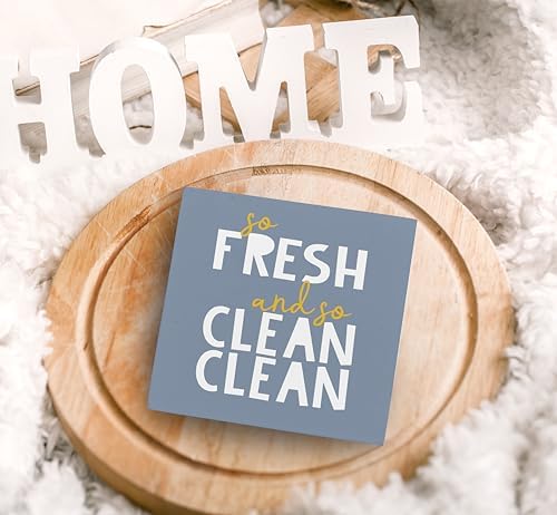 SRADMO Funny Bathroom Wood Box Sign for Kids