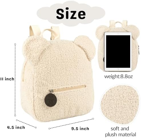 MT WORLD Plush Teddy Bear Backpack for Kids 1