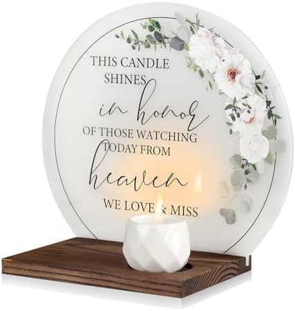 MISTOD Memorial Candle Wedding Sympathy Sign