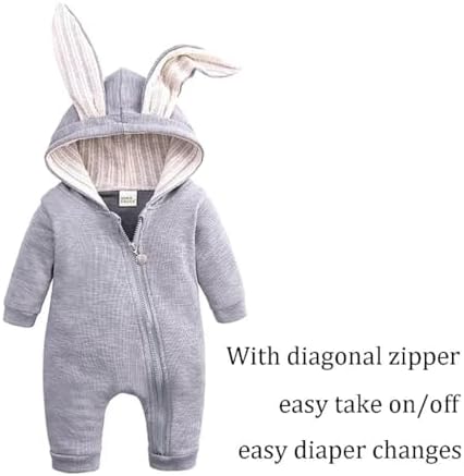 QIAONIUNIU Baby Bunny Costume for Easter