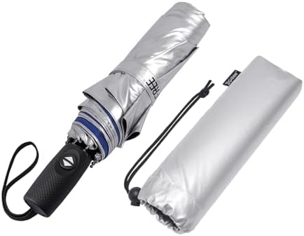 G4Free UPF 50 Windproof Travel Umbrella 42 Inch Auto Open Close