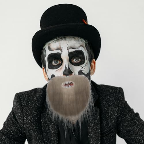 ABOOFAN Realistic Fake Mustache for Halloween Costume Party